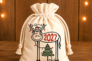Funny Christmas 2027 Deer SVG Cricut, an Object Graphic by TanchaArt (Thumbnail 3 of 8)