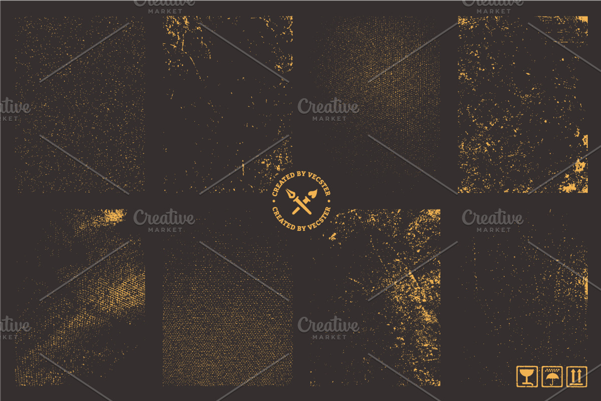 Grunge Textures Vector Pack, a Texture Graphic by Vecster (Photo 2 of 7)