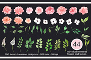 Watercolor flower Clip Art - Elise, an Illustration by Elly Studio (Thumbnail 4 of 8)