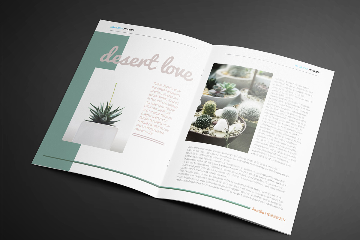 BREATHE Magazine Template, a Magazine Template by Lot 17 Media (Photo 3 of 4)