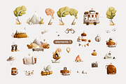 Tourism Raccoon Characters Set, an Animal Illustration by Ksuview (Thumbnail 4 of 7)