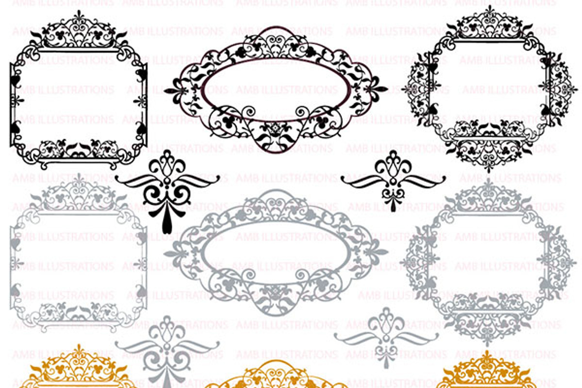 Victorian Fancy Frames AMB-804