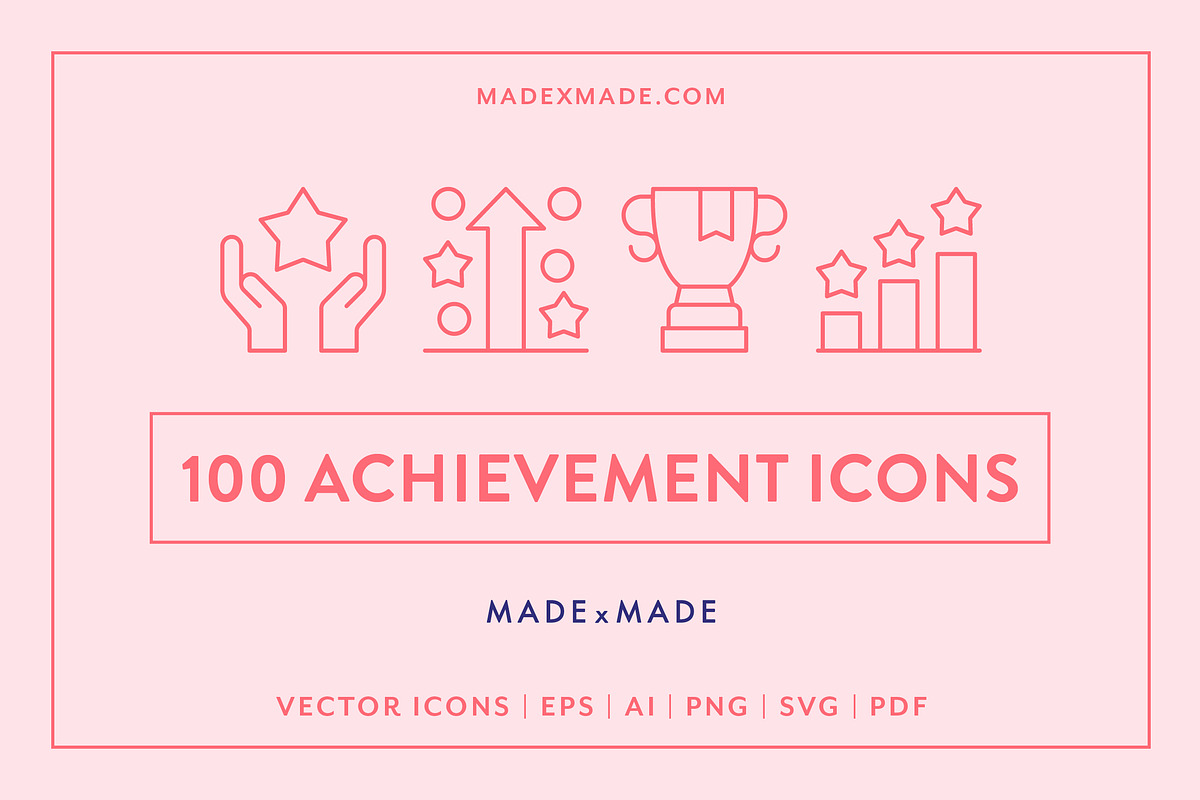 Achievement Icons, an Outline Icon by Made by Made (Photo 1 of 7)