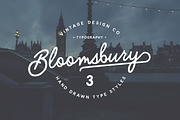 Bloomsbury - Script, Sans & Serif, a Script Font by Ian Barnard (Thumbnail 1 of 8)