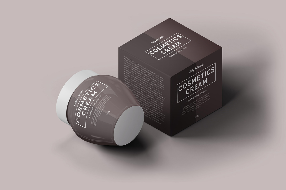 Cosmetics Cream Container Mockup, a Cups & Container Mockup by Modern Studio (Photo 10 of 14)