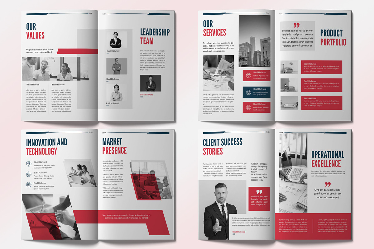 Corporate Brochure Template, a Brochure Template by graphypix (Photo 6 of 8)