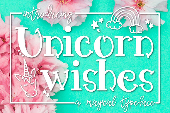 Unicorn Wishes a Magical Typeface preview 4