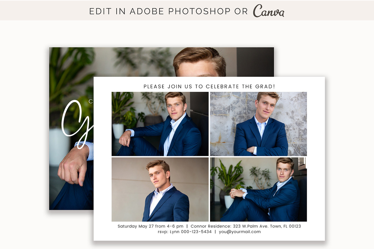 Graduation Announcement Template, an Invitation Template by Sweet Little Muse (Photo 2 of 5)