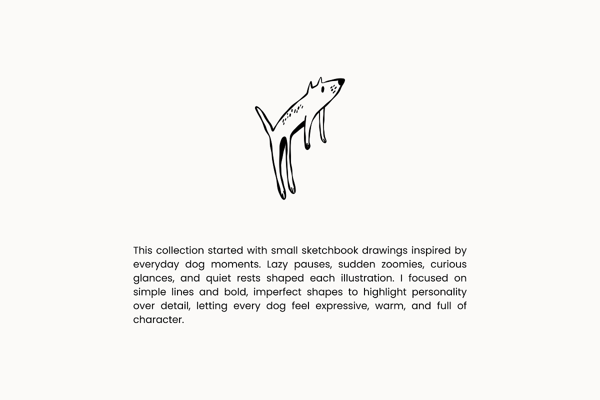 Doodle Dogs: 37 Hand-Drawn Line Art, an Animal Illustration by Veyla (Photo 3 of 12)