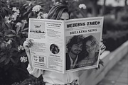 Newspaper Wedding Program, an Invitation Template by ZoloDesignHub (Thumbnail 5 of 9)