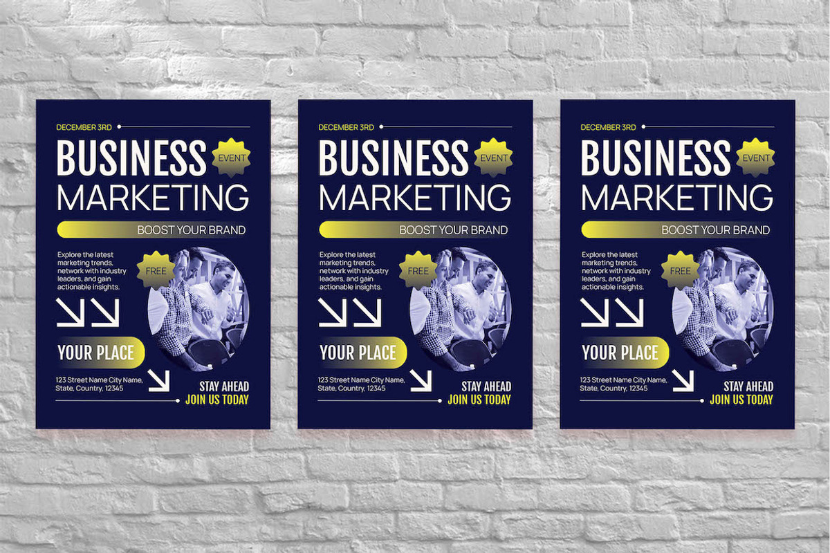 Business Marketing Event Flyer Set, a Flyer Template by Aiyari Graphic (Photo 3 of 3)