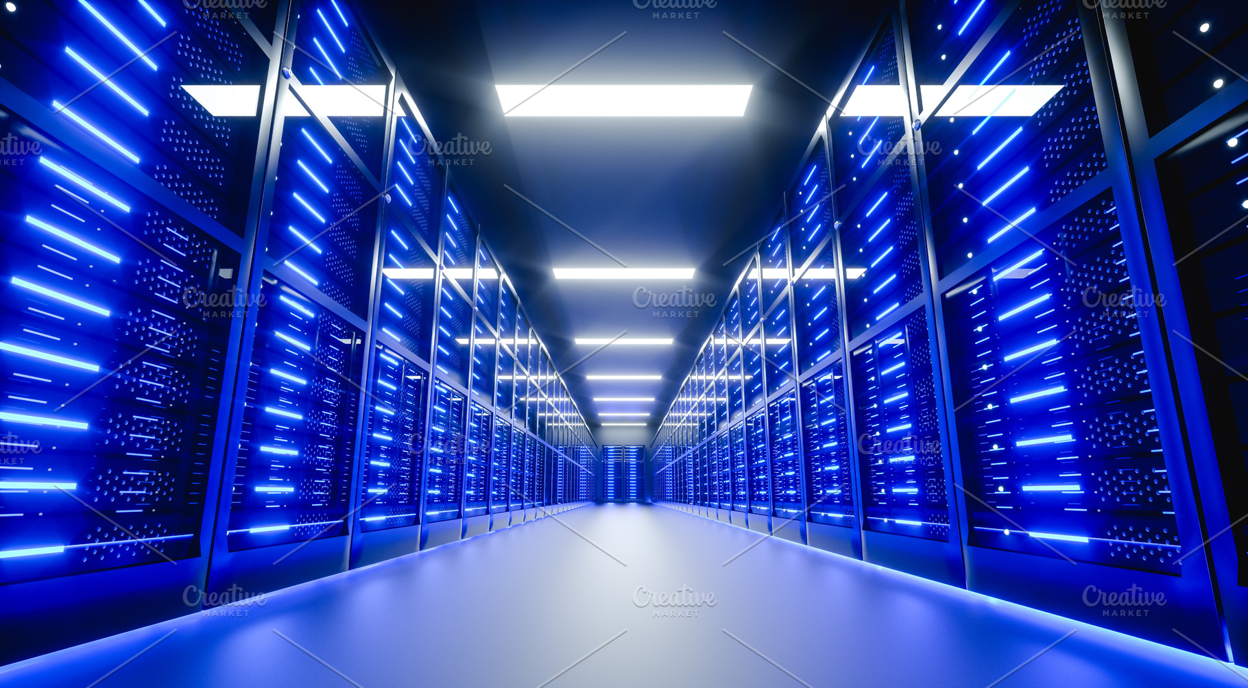 Server room interior in datacenter, a Technology Photo by Daniel Megias