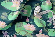 Frog Lotus Seamless Pattern, a Pattern Graphic by Oksana Dovhopol Art (Thumbnail 23 of 23)