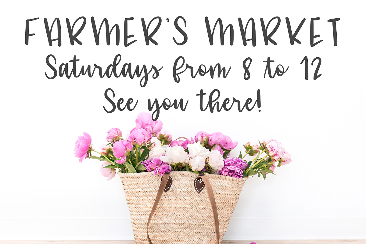 Missy Lou - a Hand lettered font preview 2