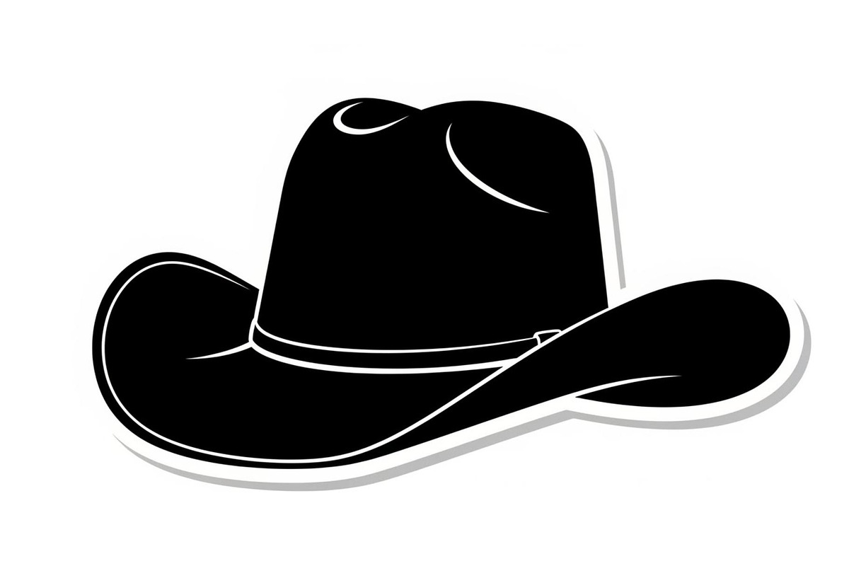 Minimal Cowboy Hat Silhouette Bundle, an Illustration by Designs_River (Photo 27 of 51)