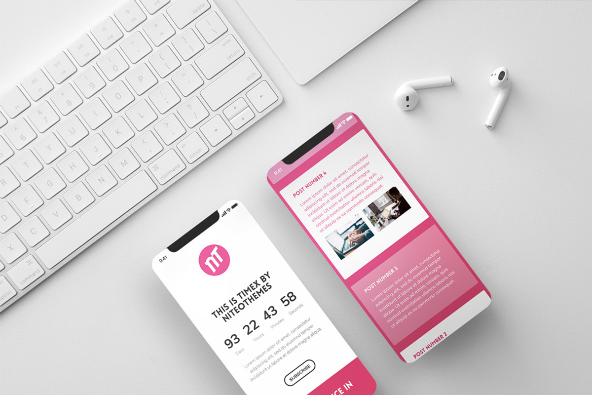 CMP TimeX - Coming Soon landing page, a WordPress Template by NiteoThemes (Photo 1 of 6)