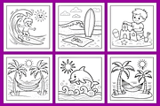 Summer Days Delight Coloring Book, a Seasonal Illustration by Coco Bloom (Thumbnail 2 of 5)