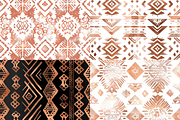 Rose Gold Tribal Seamless Patterns, a Pattern Graphic by PrintablesByFranklyn (Thumbnail 2 of 6)