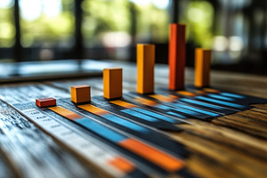 Colorful data visualization charts o, a Photo by Tanuart
