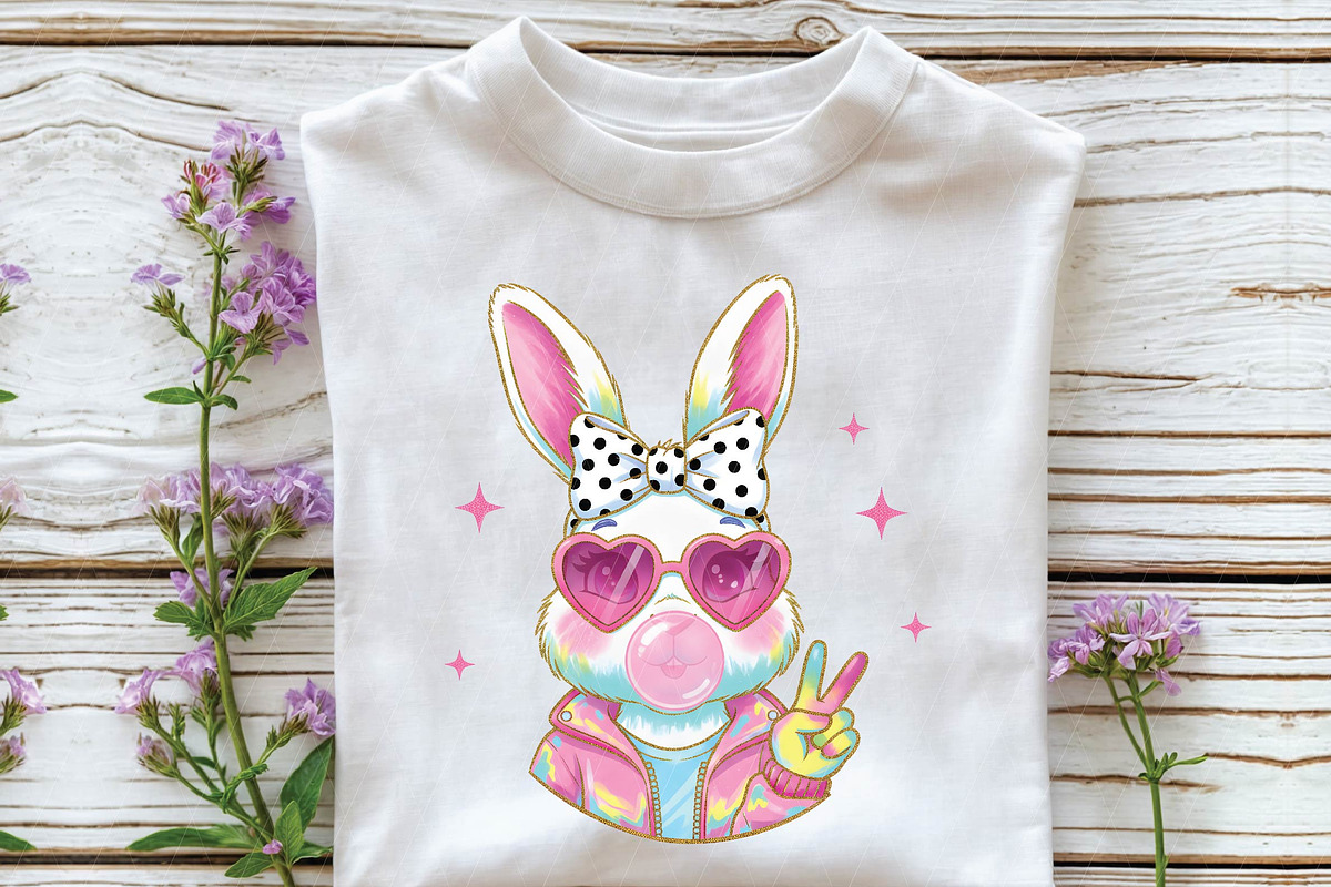 Glitter Easter Bunny Coquette Png, an Illustration by DreamPrint404 (Photo 5 of 6)