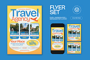 Travel Agency Flyer, a Flyer Template by graphicook (Thumbnail 1 of 3)