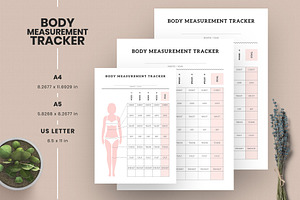 Body Measurement Fitness Planner