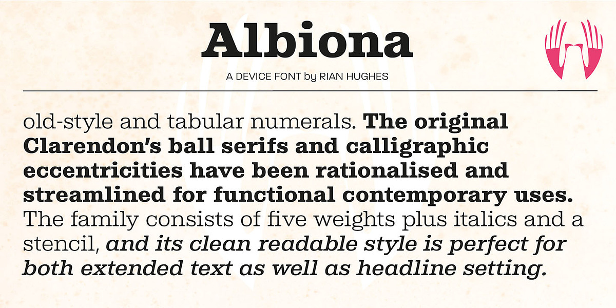 Albiona, a Slab Serif Font by Device (Photo 4 of 5)