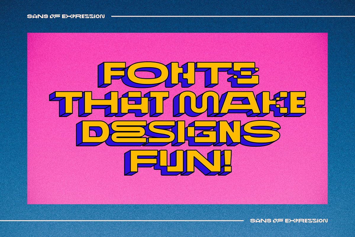 Sans of Expression, a Sans Serif Font by RedyStudio (Photo 2 of 13)
