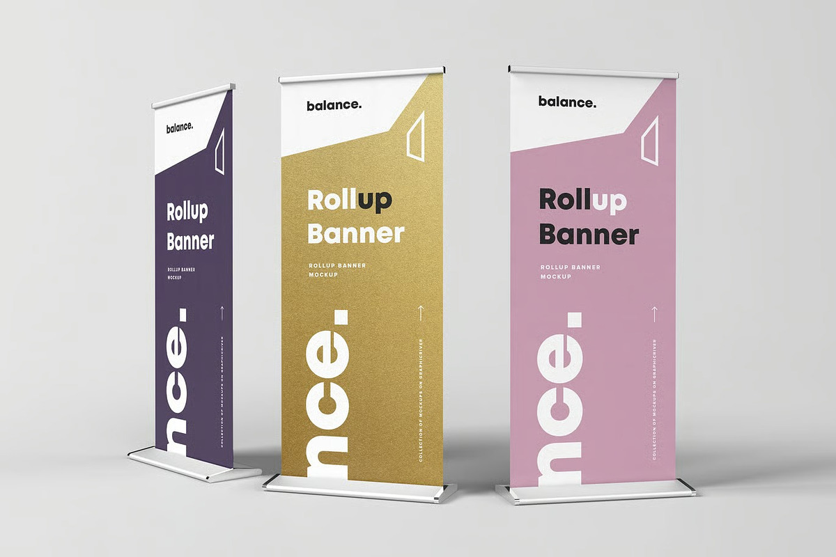 Roll Up Banner Mock-up, an Advertising Mockup by zippypixelstudio (Photo 9 of 9)