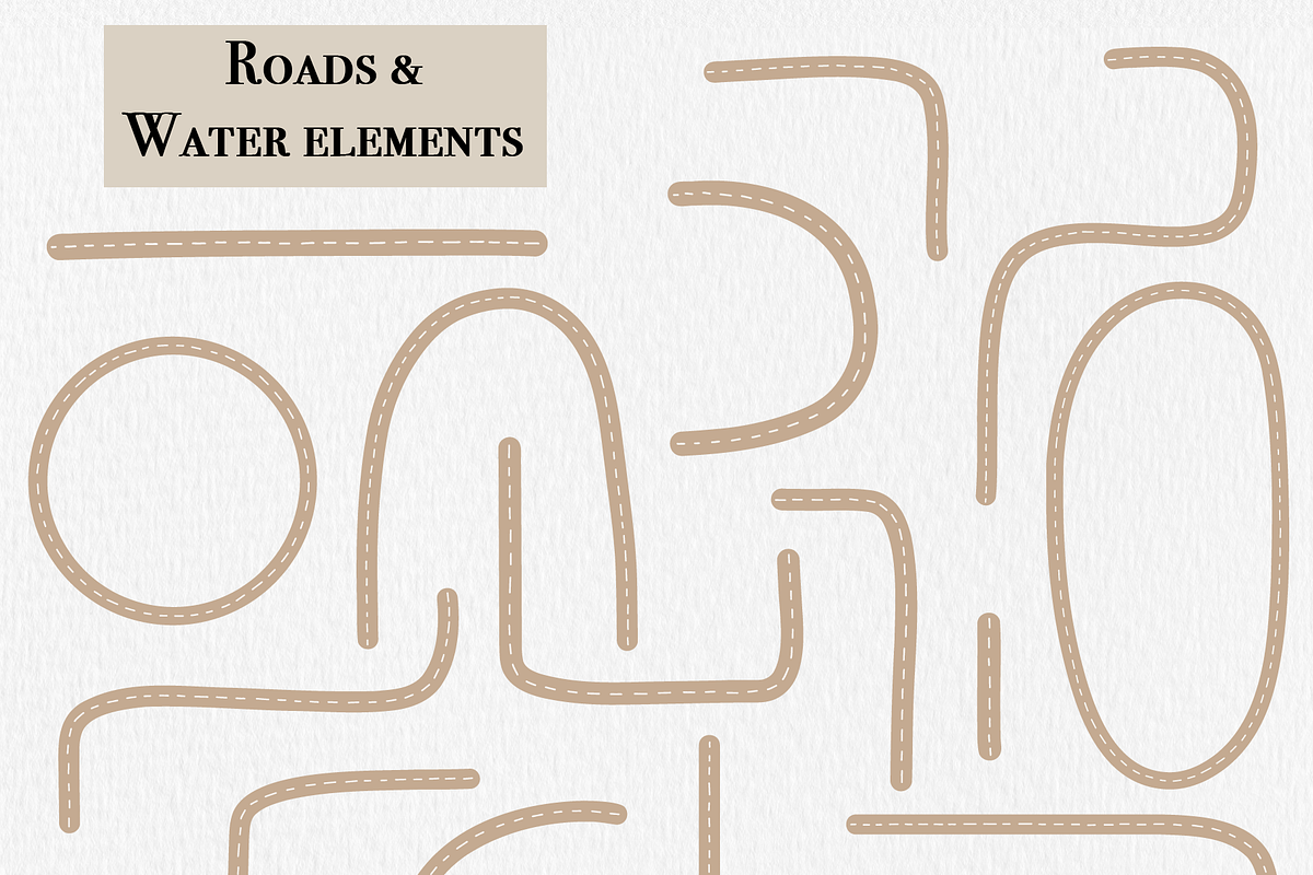 MAP CREATOR - City & Village, an Object Illustration by ApetekMarket (Photo 5 of 13)