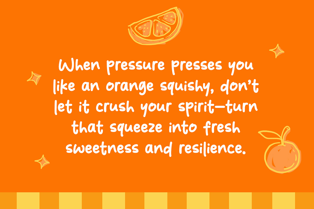 Orange Squishy - A Fun & Cozy Font, a Handwritten Font by khurasan (Photo 3 of 6)