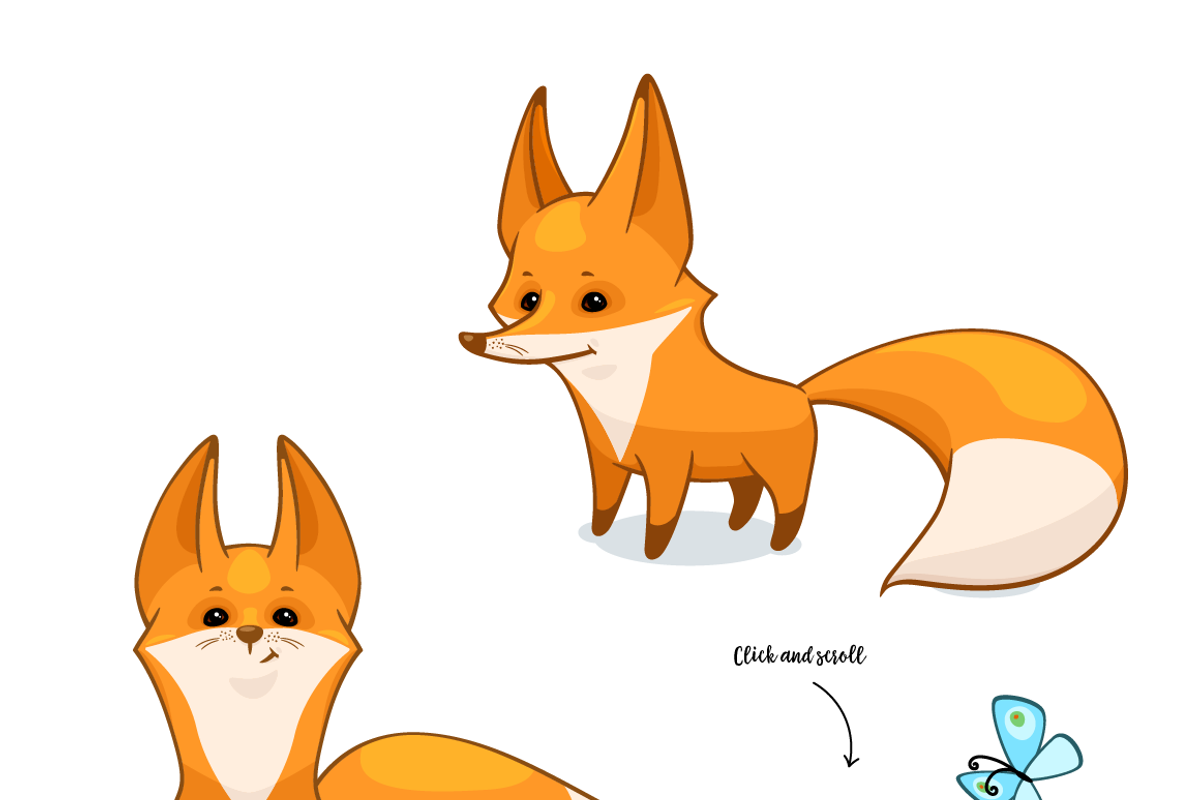 Fox vector set, an Animal Illustration by zmeizza (Photo 2 of 9)