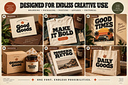 Figmont — Bold Retro Display Font, a Script Font by Wow Magic (Thumbnail 2 of 6)