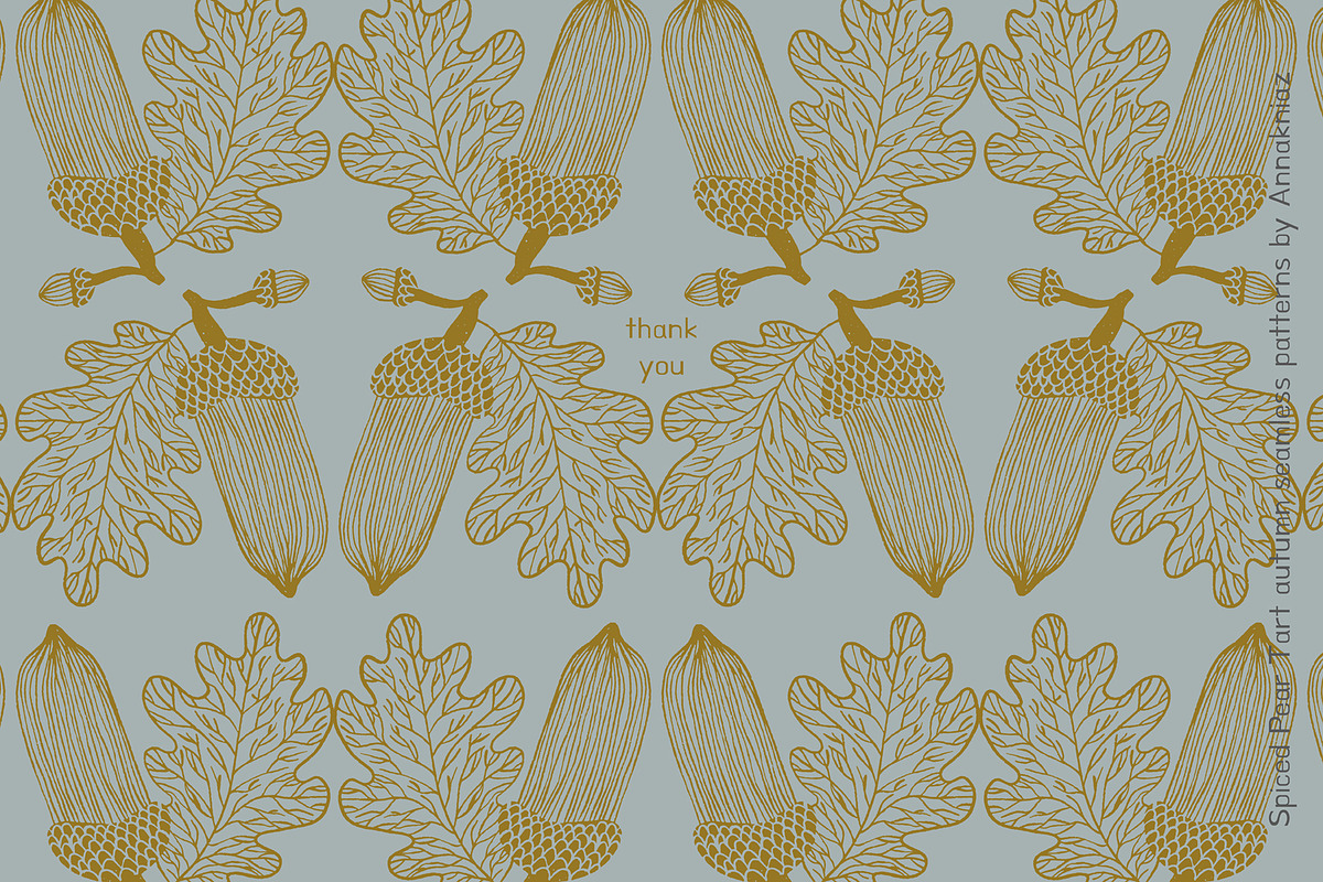 Spiced Pear Tart - autumn patterns, a Pattern Graphic by Annakniaz (Photo 14 of 14)