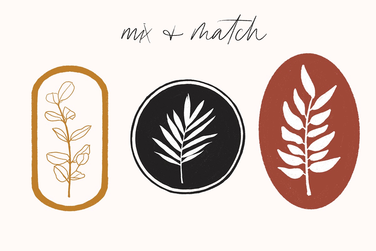 60+ Botanical Logo Elements, an Illustration by Madewest Supply Co. (Photo 5 of 7)