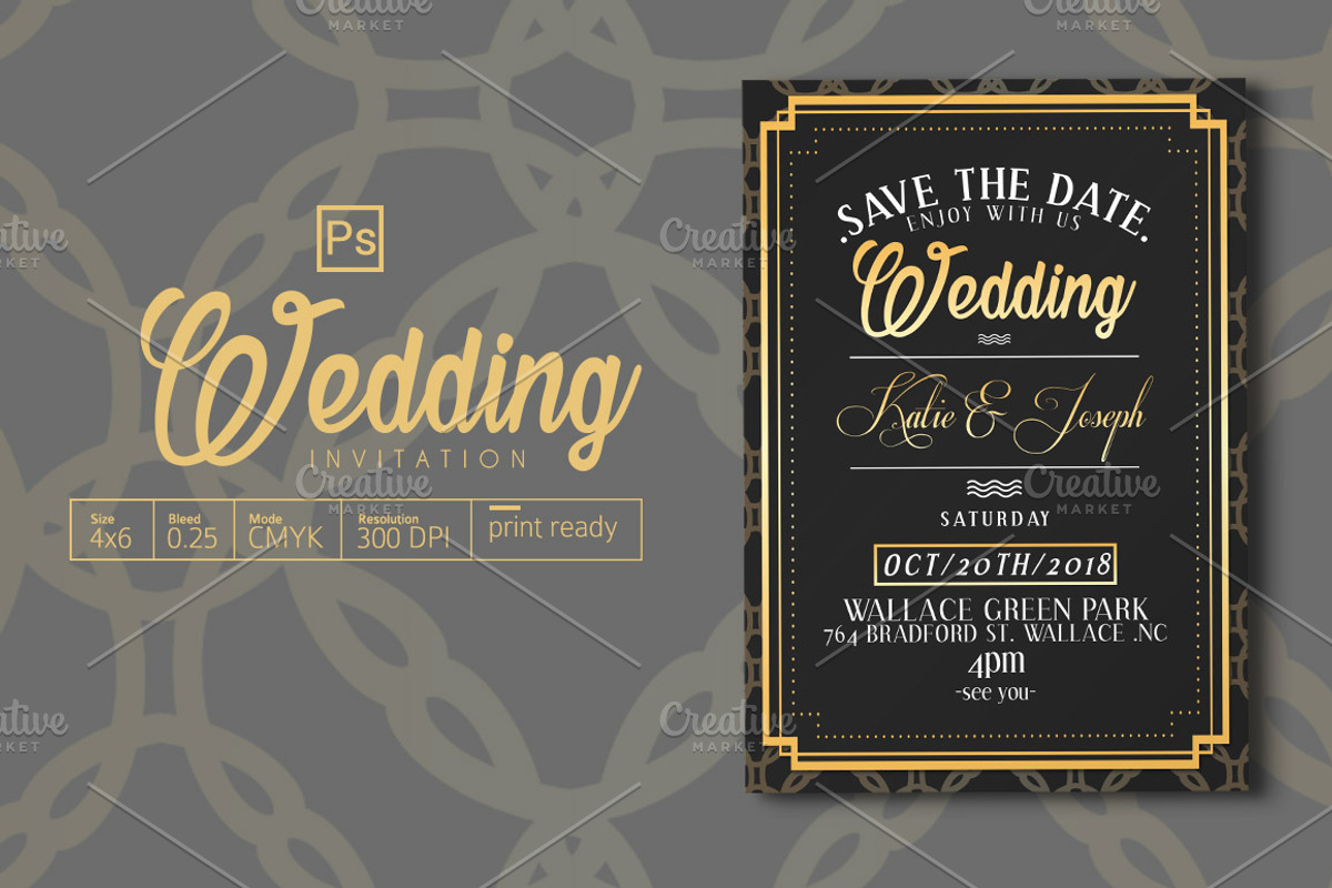 The Wedding Invitation, an Invitation Template by Tiaga (Photo 1 of 4)