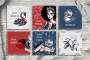Odile. Black Swan collection, a Texture Illustration by Scarlet Heath Art (Thumbnail 5 of 12)