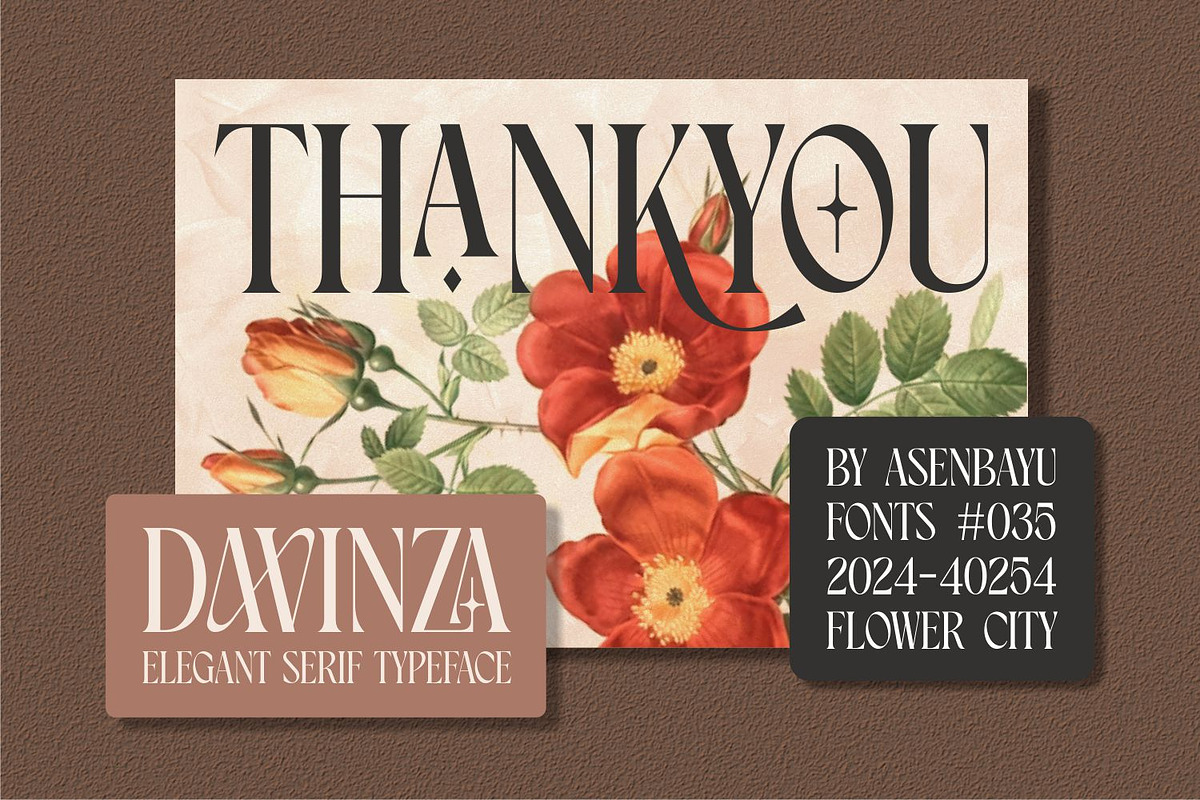 Davinza - Elegant Serif Font, a Serif Font by Asenbayu (Photo 14 of 14)