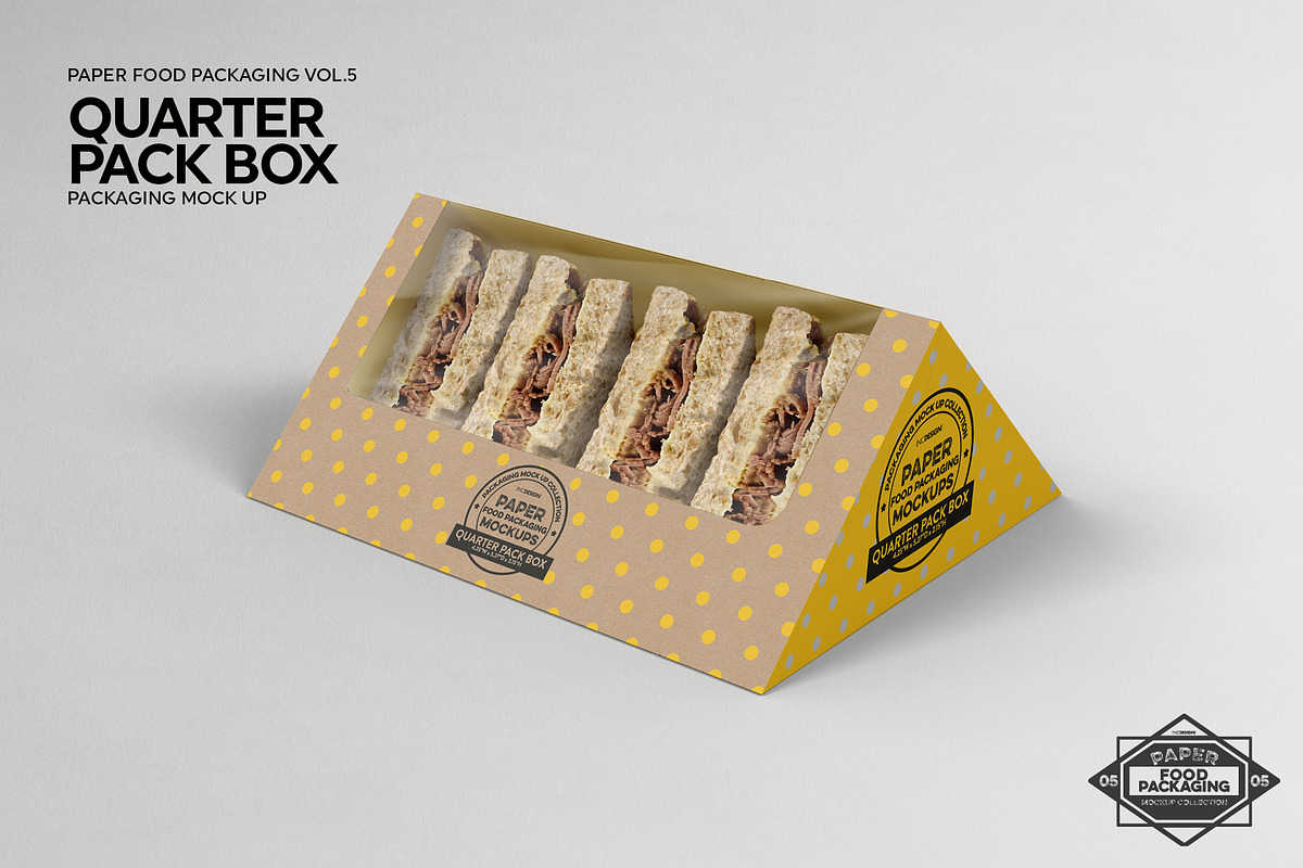 VOL.5: Food Box Packaging Mockups, a Packaging Mockup by INCDesign (Photo 6 of 21)