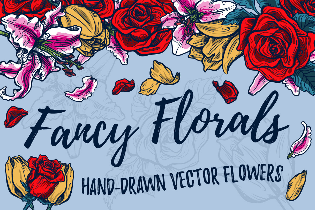 Fancy Florals, an Illustration by melissadn (Photo 2 of 7)