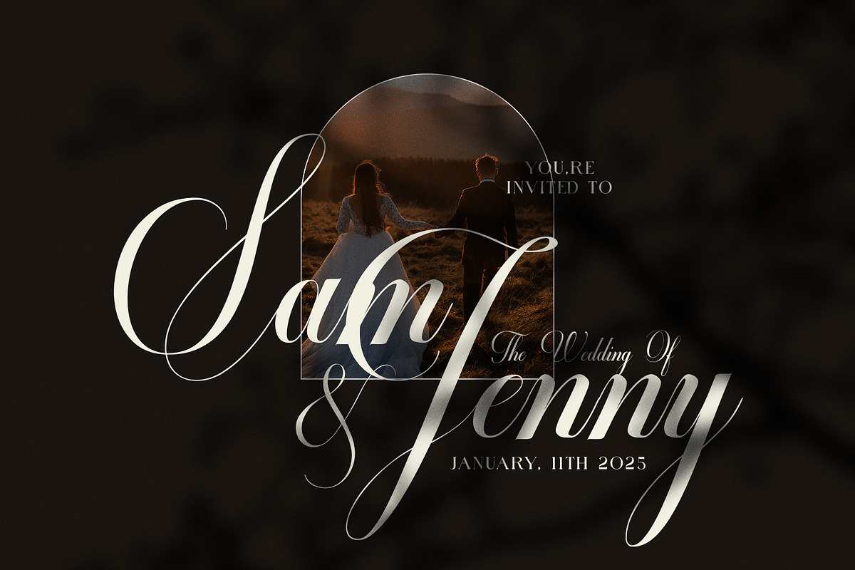 Bellvania Calligraphy Script Font, a Script Font by Graphicxell (Photo 6 of 8)