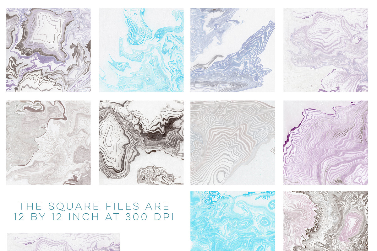 Marbled Paper Textures Digital, a Texture Graphic by By Lef (Photo 4 of 4)