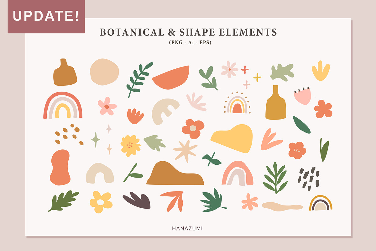 Modern Art Abstract Flowers, a Decorative Illustration by Hanazumi (Photo 2 of 9)