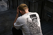 Oversized T-shirt Back Mockup, a Shirt Mockup by Designer Dude (Thumbnail 1 of 2)