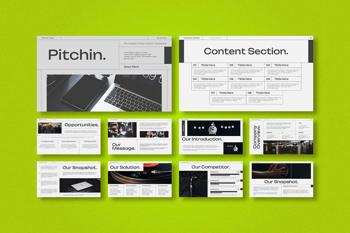 Pitchin Pitch Deck Google Slides, a Presentation Template by VanillineGraph (Photo 2 of 4)