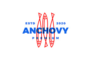 Anchovy Logo Vector Icon