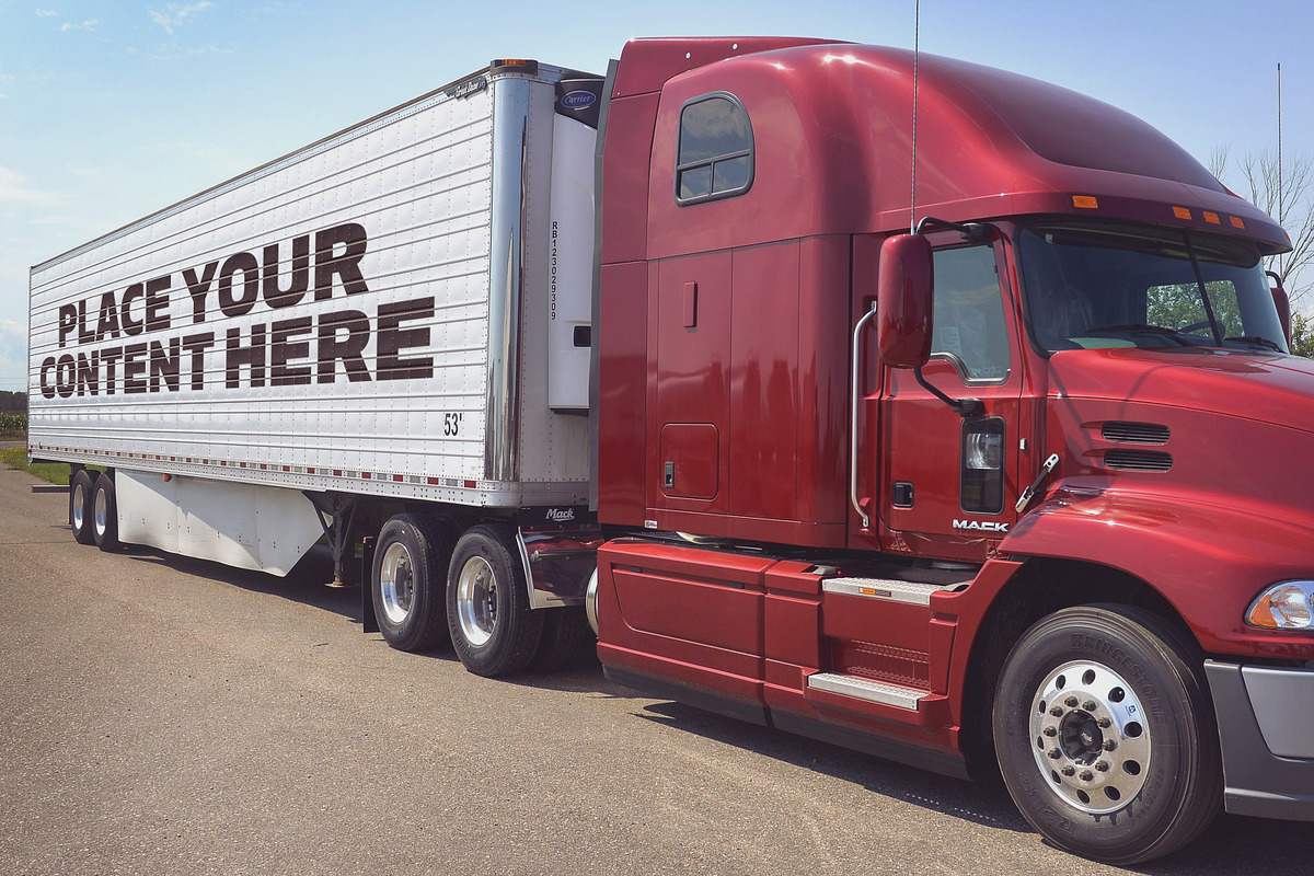 Truck Trailer Mockup Bundle #1, a Mockup by vraiana (Photo 21 of 26)