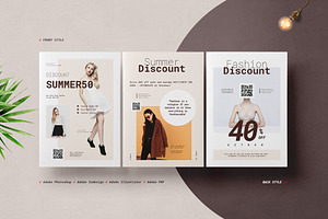 Fashion Postcard Flyers, a Flyer Template by Proonty