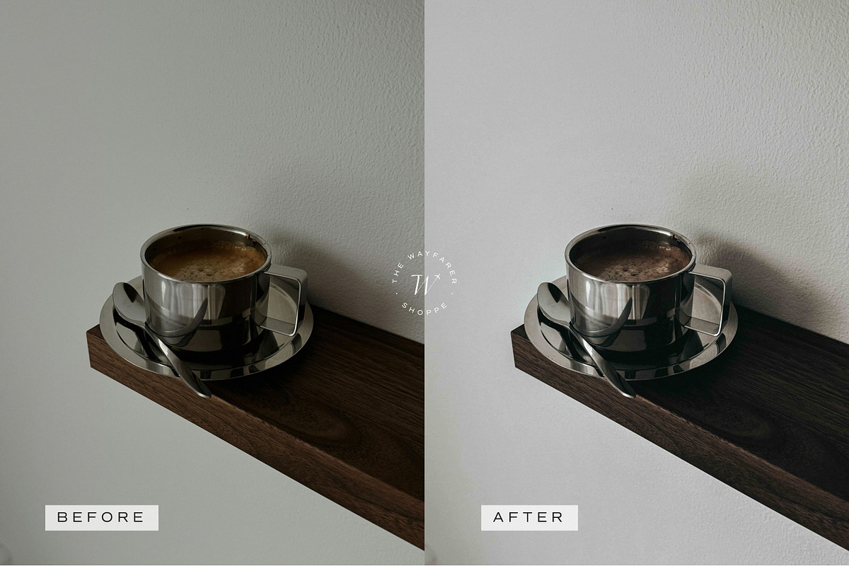 5 Moody Blogger Lightroom Presets, a Preset Add-On by TheWayfarerShoppe (Photo 7 of 17)