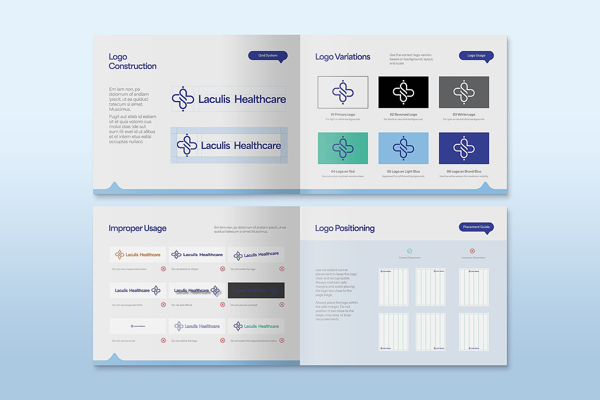 Healthcare Brand Guidelines Template, a Brochure Template by BrandPacks (Photo 4 of 8)